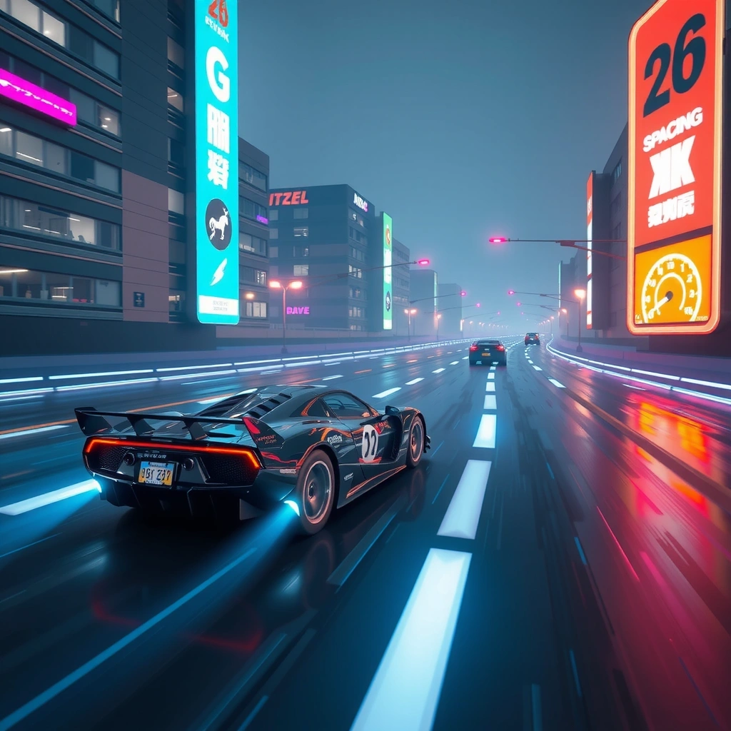 Neon Racers game screenshot