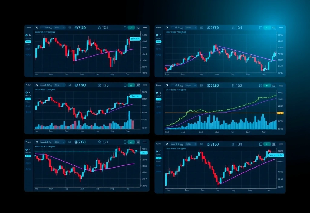 Multiple timeframe trading chart